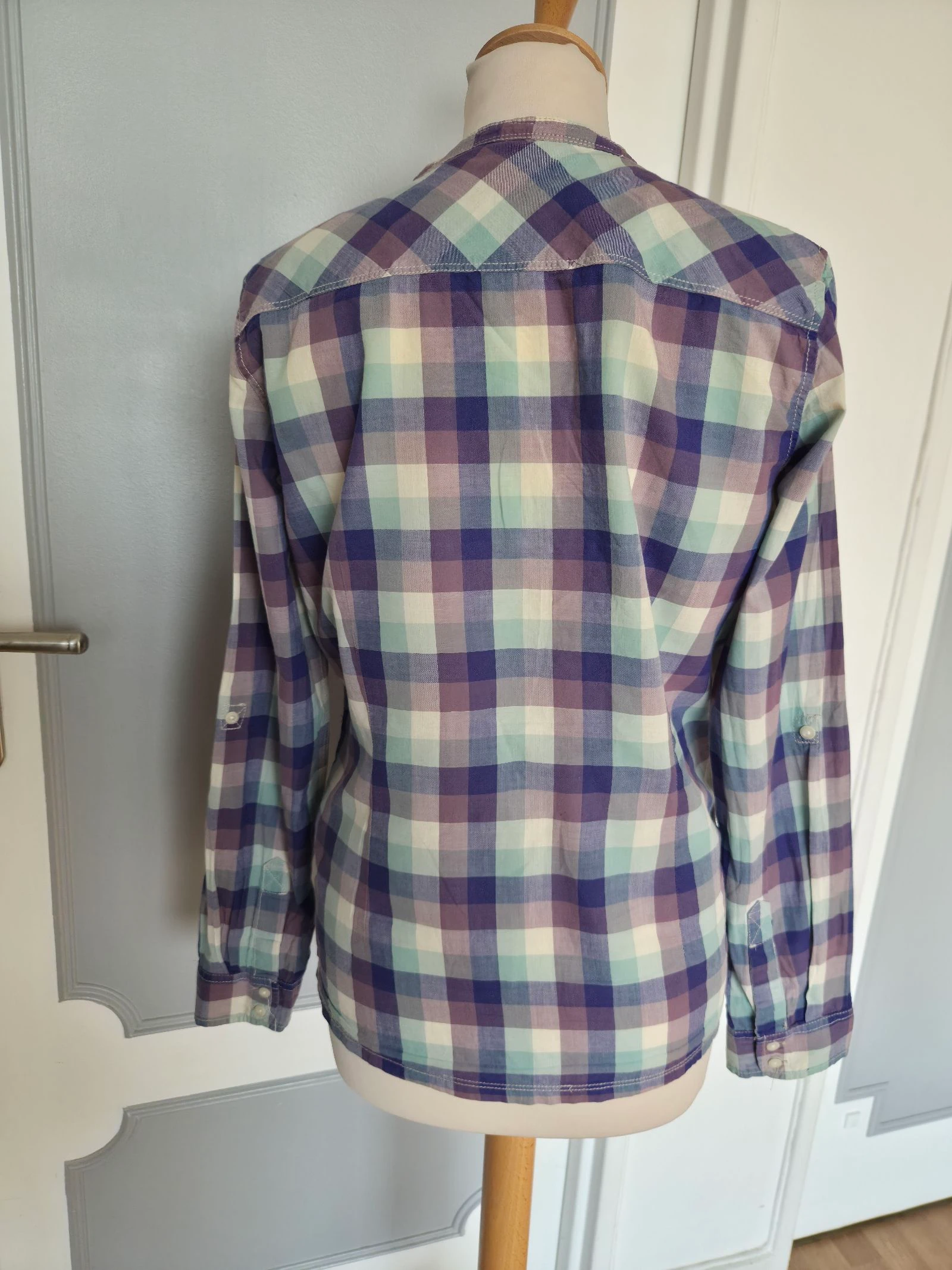 Roxy Checkered Shirt Size 36 – photo 2
